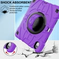 thumbnail image 2 of Dteck for iPad Air 11 inch 7th (M3) 2025 / 6th (M2) 2024, Heavy Duty Shockproof Protective Case Stand and Hand/Shoulder Strap for iPad Air 6th Generation Cover with Pen Holder, Purple, 2 of 11