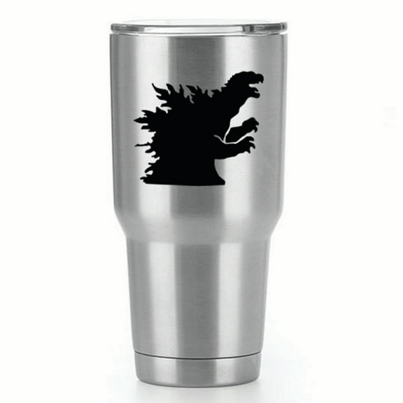 Godzilla Fandom |Single Yeti Decal | 3-Inch Black Vinyl Decal