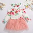 thumbnail image 6 of Sinhoon Baby Girls 1st Birthday Outfit Long Sleeve Floral Tutu Dress Skirt Set Cake Smash Photo Shoot Party Dresses, 6 of 6