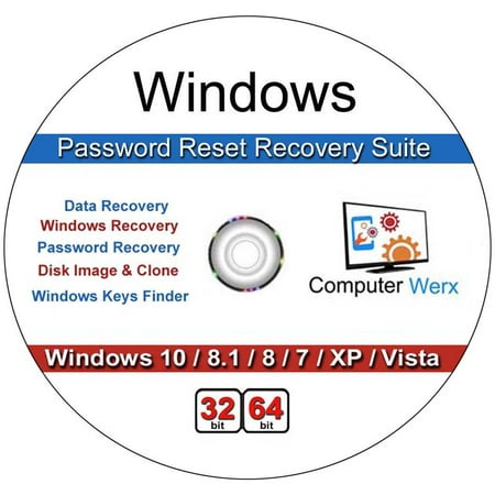 Computer Werx Windows Password Reset Recovery CD Software