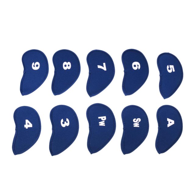 10 Pieces / Set Golf Club Head Cover Protection Iron Head Cover Accessories