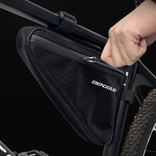 Bolsa de triángulo de bicicleta Bolsa frontal de ciclismo de gran capacidad para ciclismo al aire libre
