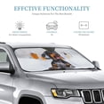 thumbnail image 3 of Fuzoiu Puppy Sits In Bathtub Print Car Windshield Sunshade,Foldable Reflective Sun Visor,Windshield Sun Shade,UV Rays Sun Visor Shade,Auto Front Sun Shield Shade-Medium, 3 of 8