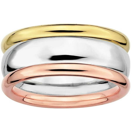 Sterling Silver Stackable Expressions Polished Perfect Ring Set, available in multiple sizes