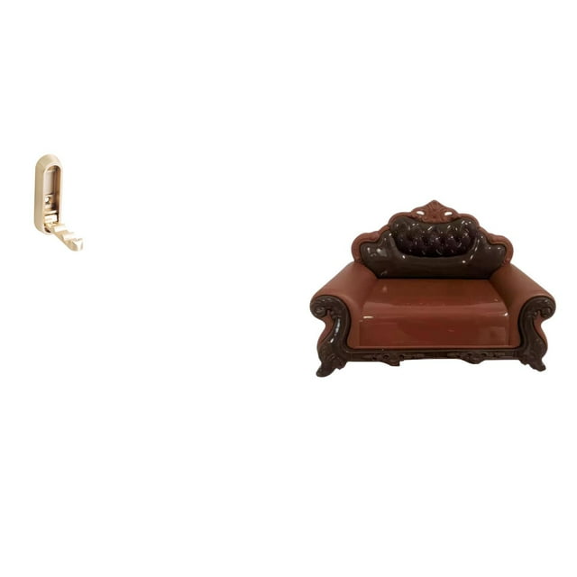 Gancho de pared plegable,Ganchos de pared plegables Ganchos de pared para abrigos,Sofá en miniatura para muñecas,Muebles de casa de muñecas,modelo de sofá europeo,decoración,Modelo de
