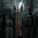 thumbnail image 3 of Decoraciones de Halloween Horror Colgante Fantasma Capa Fantasma Rastrero Festival de Fantasmas Accesorios, 3 of 7
