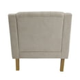thumbnail image 5 of Upholstered Accent Chair for Living Room, Linen Fabric Sofa Chair with Button Tufted Backrest and Armrest, Comfy Armchair Chair for Bedroom Living Room Office (Beige), 5 of 7