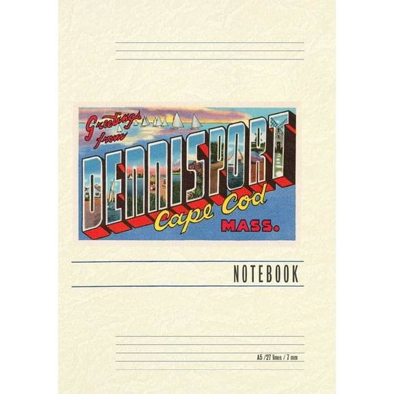 Vintage Lined Notebook Greetings from Dennisport, Mass., (Paperback)