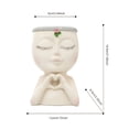 thumbnail image 3 of Figure Flower Pot, Female Face Statue Vase Planter Decorations for Indoor Home or Outdoor Garden Patio, 3 of 8