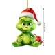 thumbnail image 4 of Colgante con tema de película de terror, 8 cm, adorno colgante plano creativo de Navidad, colgante para árbol de Navidad, colección artesanal, decoración para árbol de fiesta de Navidad, 4 of 4