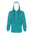 thumbnail image 6 of KLL Unisex Kids Boys Girls Hooded Pocket Pullover Hoodies-Blue Green Glitter, 6 of 6