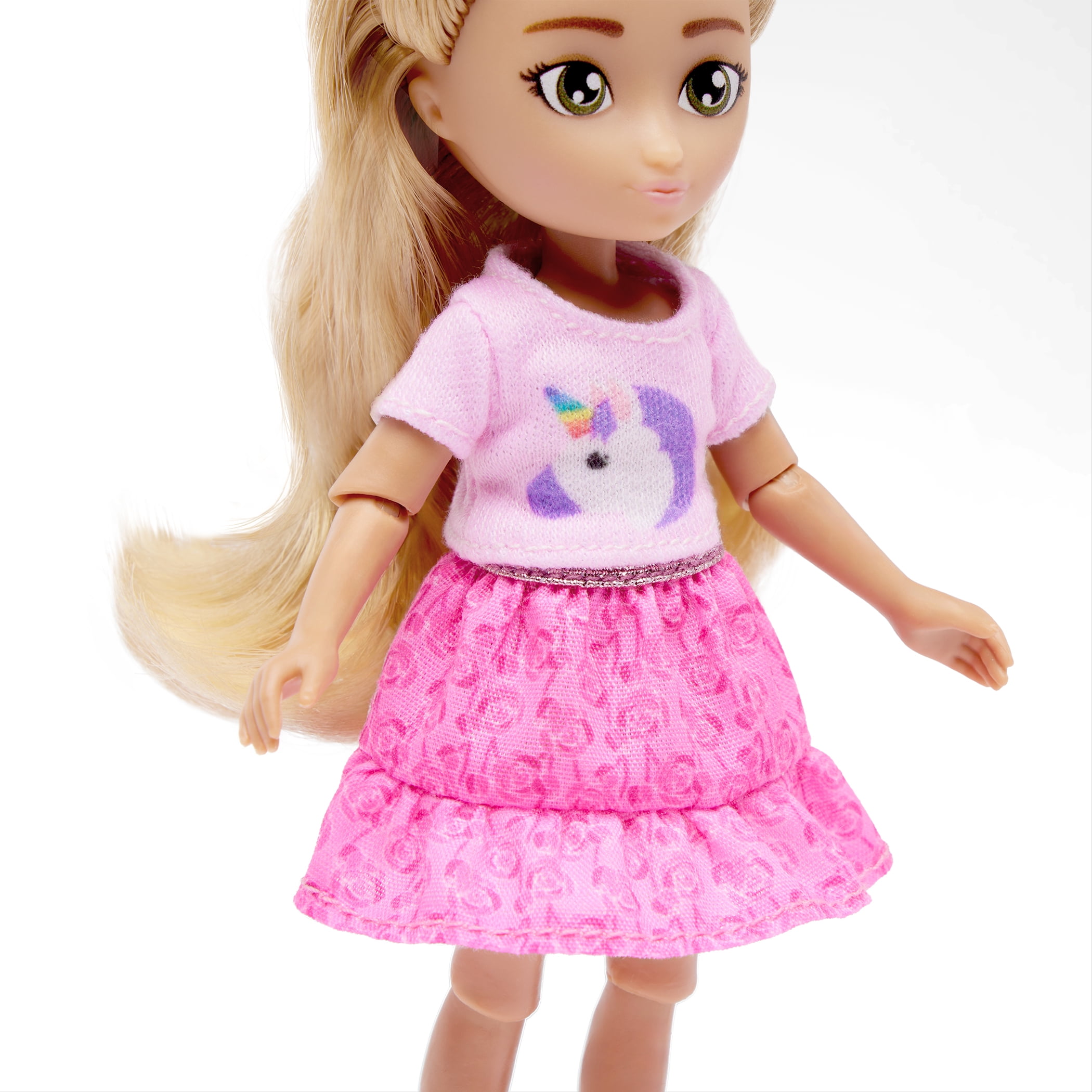 Hey Bestie Millie & Hannah Set of 2 (5.5-inch) Bendable Fashion Dolls, Red Hair & Brown Hair, Kids Ages 3 & Up