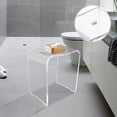 thumbnail image 5 of Miumaeov Modern Acrylic Shower Stool Waterproof U-shaped Backless Bench For Bath Highly, 5 of 12