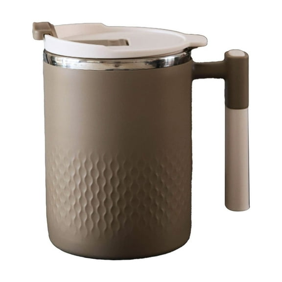 TACILIP Travel Mug, Coffee Mug Portable Double Layer Stainless Steel Mug with Lid and Handle Induction Heatable Insulated Coffee Mug for Travel Camping Office, Gifts for Women