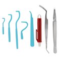 thumbnail image 1 of BeesClover 6Pcs/8Pcs Dog Tick Remover Kit, Stainless Steel Flea Remover Tweezers Kit with Anti-slip Handle, Quick & Safe Removal Tools for Cats Dogs and Humans, 1 of 7