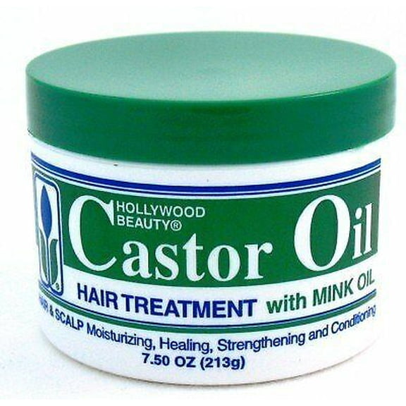 Hollywood Beauty Castor Oil Hair Treatment with Mink Oil, 7.5 Oz