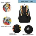 thumbnail image 4 of FORMRS Unisex School Backpack 17" Student Travel Bag with Laptop Compartment, Colorful Plane, 4 of 7