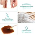 thumbnail image 3 of 200 PCS Long Wooden Cotton Swabs, Cleaning Cotton Sticks with Wood Handle for Oil Makeup Gun Applicators, Eye Ears Eyeshadow Brush and Remover Tool, Cutips Buds for Baby and Home Accessories, 3 of 10