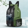 thumbnail image 2 of Mochila de Natación Kuymtek Malla con cordón y Húmeda Playa para Equipo y Entrenamiento Verde Real Sin Logotipo, 2 of 6