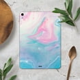 thumbnail image 4 of DesignSkinz Marbleized Pink and Blue Paradise V482 Full-Body Skin Decal Wrap Cover for iPad Pro 11” 3rd/4th Gen (A2377/A2459/A2759/A2435), 4 of 4