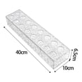 thumbnail image 4 of Jarrón de flores de acrílico, accesorio para fotos, soporte para flores, jarrón rectangular largo, jarrones de acrílico 16 hoyos, 4 of 9