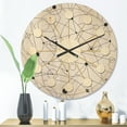 thumbnail image 2 of Designart 'Geometrical Retro Grid III' Mid-Century Modern Wood Wall Clock, 2 of 5