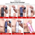 thumbnail image 2 of Advancent Muñequera deportiva Vendaje de compresión elaborado ajustable Brace Wrap Barra de culturismo Soporte de esguinces Recuperación del cuerpo Accesorios para máquinas de ejercicios Negro NO3 Advancent HW1149-04, 2 of 6