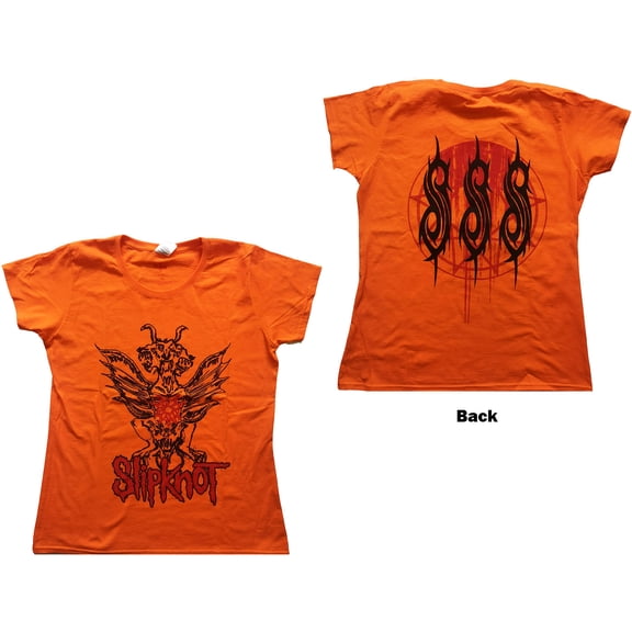 Slipknot Ladies Tee: Winged Devil (Back Print) (Large)