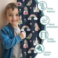 thumbnail image 3 of Blackout Kids Curtains,Princess Castle Rainbow Pattern Childrens Insulated Curtains Set Of 2,Bedroom Essentials,Toddler Room Decor 52"x84", 3 of 5
