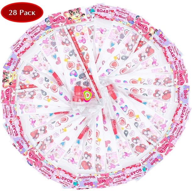 Fortnite Valentines Cards 28 Pack Assorted Valentines Day Stationery Kids Gift Set Valentine ...