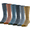 Antique Gold, Slate Blue, Black, Teal, Rust, New Navy, variant on Edition Men's Classic Sport Cushion Crew Socks, 6-Pack