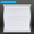 thumbnail image 5 of Uxcell 4"x10" Magnetic Vent Cover 4 Pack Floor Wall Air Registers Cover Strong Magnet Screen Mesh White, 5 of 6