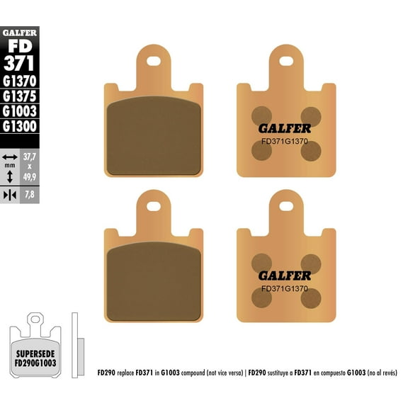 Galfer HH Sintered Brake Pads (FD371G1370)