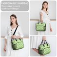 thumbnail image 6 of Green and White Checkered Pattern Insulated Leakproof Lunch Box for Women, Large Lunch Bag for Tween Teen Adult, Loncheras Para Mujer for Work Beach Travel Picnic Camping, 6 of 6