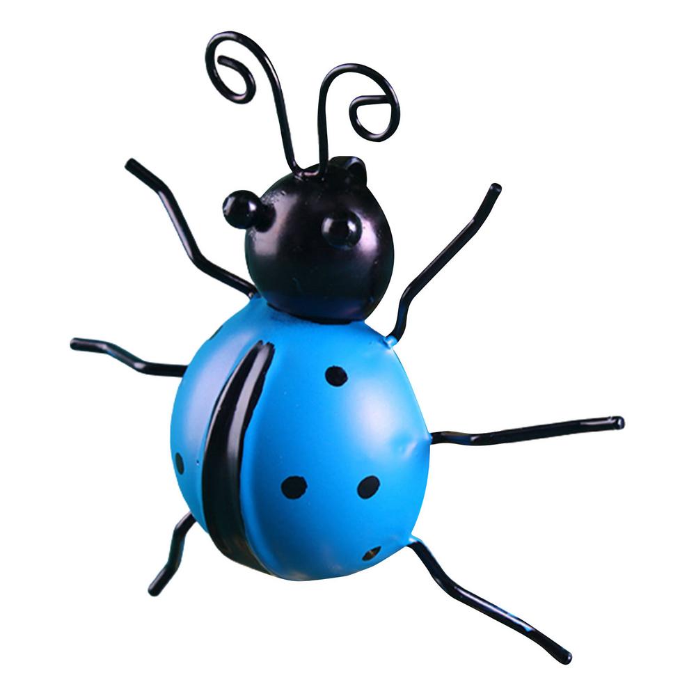 Famure Metal Ladybug Garden Decor Iron Art Ladybugs Wall Fence Hang