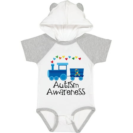 

Inktastic Autism Awareness Ribbon Train Boys or Girls Baby Bodysuit