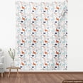 thumbnail image 4 of Ambesonne Alpaca Cactus Fabric by the Yard Upholstery, Llama Cacti Drawing, 10 Yards, Burnt Orange Tan and Blue, 4 of 5