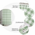 thumbnail image 6 of Sage Green Buffalo Plaid Bathroom Curtain 78 Inch Shower Curtain with Hooks, Green White Checkered Farmhouse Waterproof Polyester Bath Curtain Washable Bathtub Curtain 72''x 78'', 6 of 6