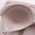 thumbnail image 5 of Front Closure Comfort Bra - Wireless Full Coverage Bralette for Older Women, Easy Hook Nursing Bra | Hontri | Womens Front Closure Bra Comfortable Underwear No Rims Convenient (Coffee | 42), 5 of 9