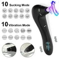thumbnail image 2 of XBONP 2 in 1 G Spot Vibrator Sex Toys with 10 Sucking & 10 Vibrator Modes Couples Toys for Adults Black, 2 of 5
