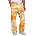 thumbnail image 4 of Men's Camo Cargo Pants Casual Elastic Drawstring Waist wide Leg Pants Lightweight Outdoor Hiking Relaxed Fit trousers with Multi Pockets Yellow S, 4 of 7