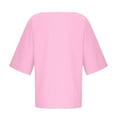 thumbnail image 4 of EnJoCho Girls Plain T-Shirt Spring Summer Short Sleeve Oversize Top Tween Trendy Athletic Tee Shirts Blouse Casual Outfits Clothes, 4 of 4