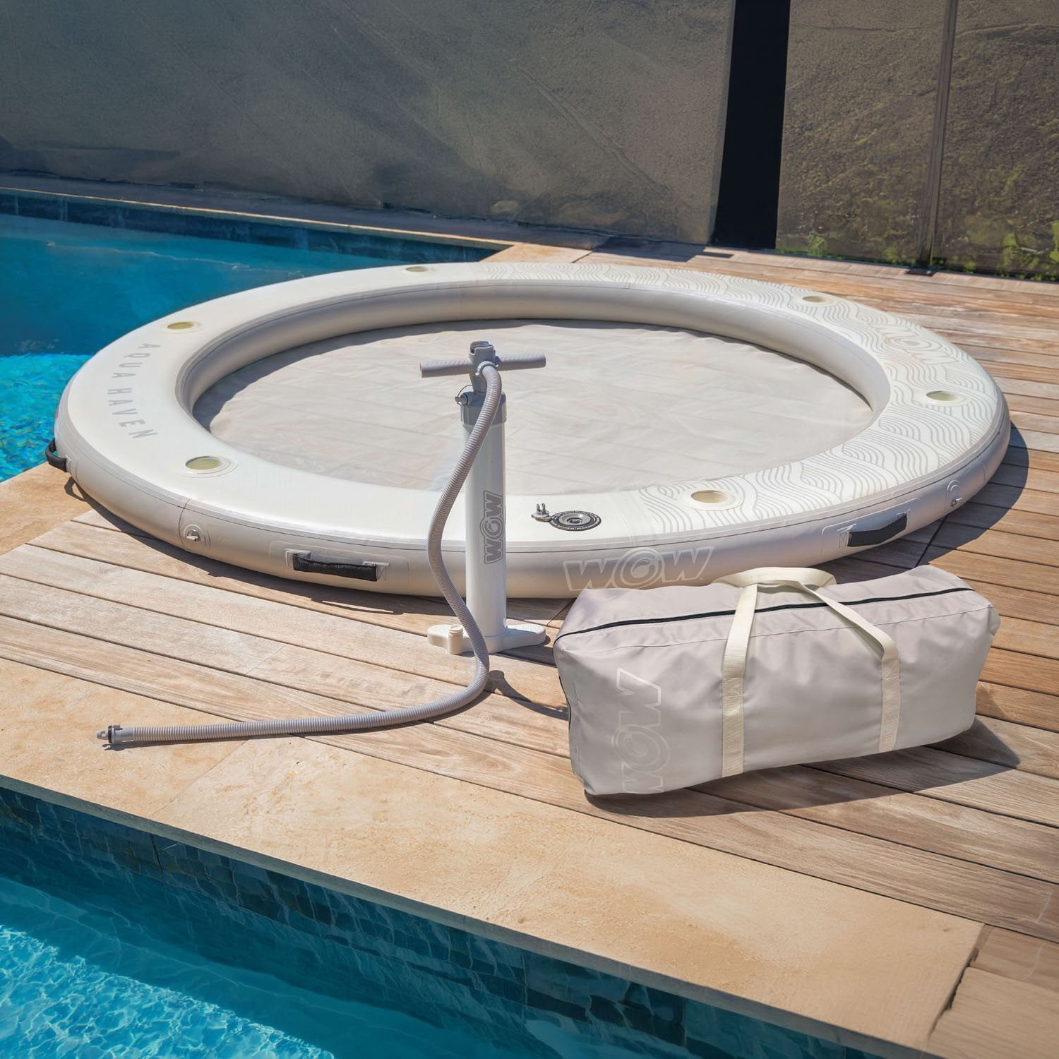 WOW Sports Aqua Haven Floating Mesh Pool Hammock