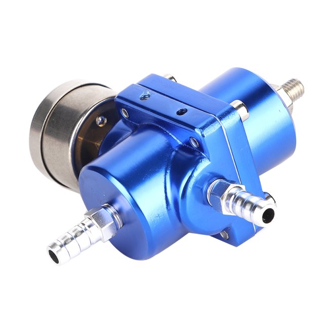 Regulador de Presión de Combustible ANGGREK Universal ajustable con manguera de metal 0-140 Psi