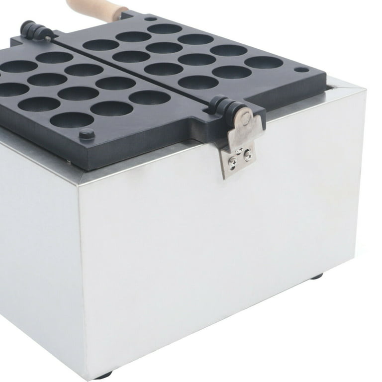 Denest 12-grid Electric Bubble Waffle Maker Stainless Non Stick Pancake Maker Machine, Size: One size, Black