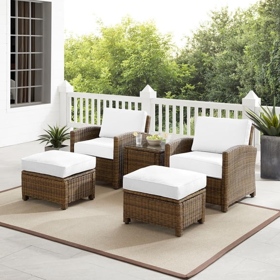 Crosley Furniture Bradenton 5Pc Outdoor Armchair Set - Sunbrella