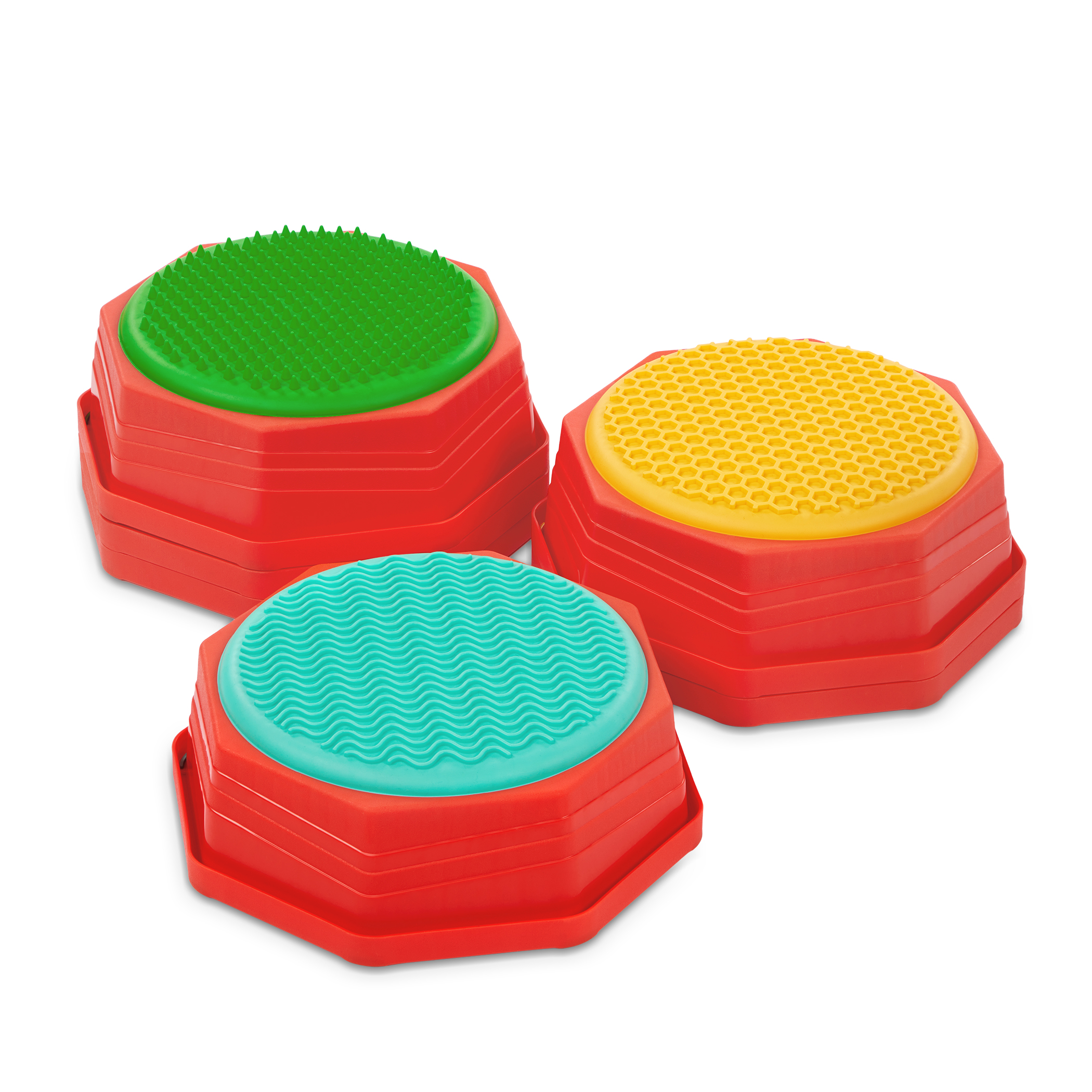 Battat Hop Spots 6 PCS Sensory Stepping Stones for Kids, Active Playset for 3 Years +