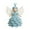 Blue, variant on Christmas Handmade Crochet Angel Decoration, Christmas Tree Cute Knitted Pendant Crochet Doll Hanging Ornament