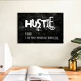 thumbnail image 3 of Elephant Stock Hustle Wall Art - Horizontal Canvas Wall Art - Living Room Wall Decor - Inspirational And Typography Canvas - Black And White Decor - 12" x 8", 3 of 8
