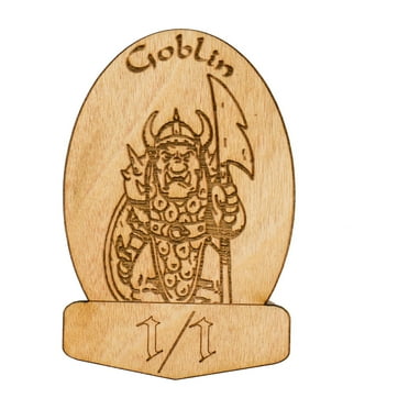 6 Goblin Game Tokens 2"x3"